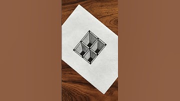 Easy and unique 3D illusion drawing #shorts #yt shorts