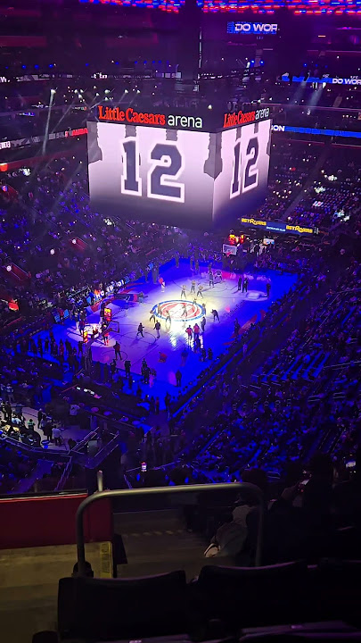Detroit Pistons Starting Five introductions #NBA #Detroit #DetroitBasketball #Pistons #Intros