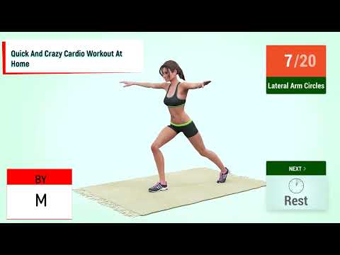 Quick And Crazy Cardio Workout At Home/სწრაფი და გიჟური კარდიო ვარჯიში სახლში