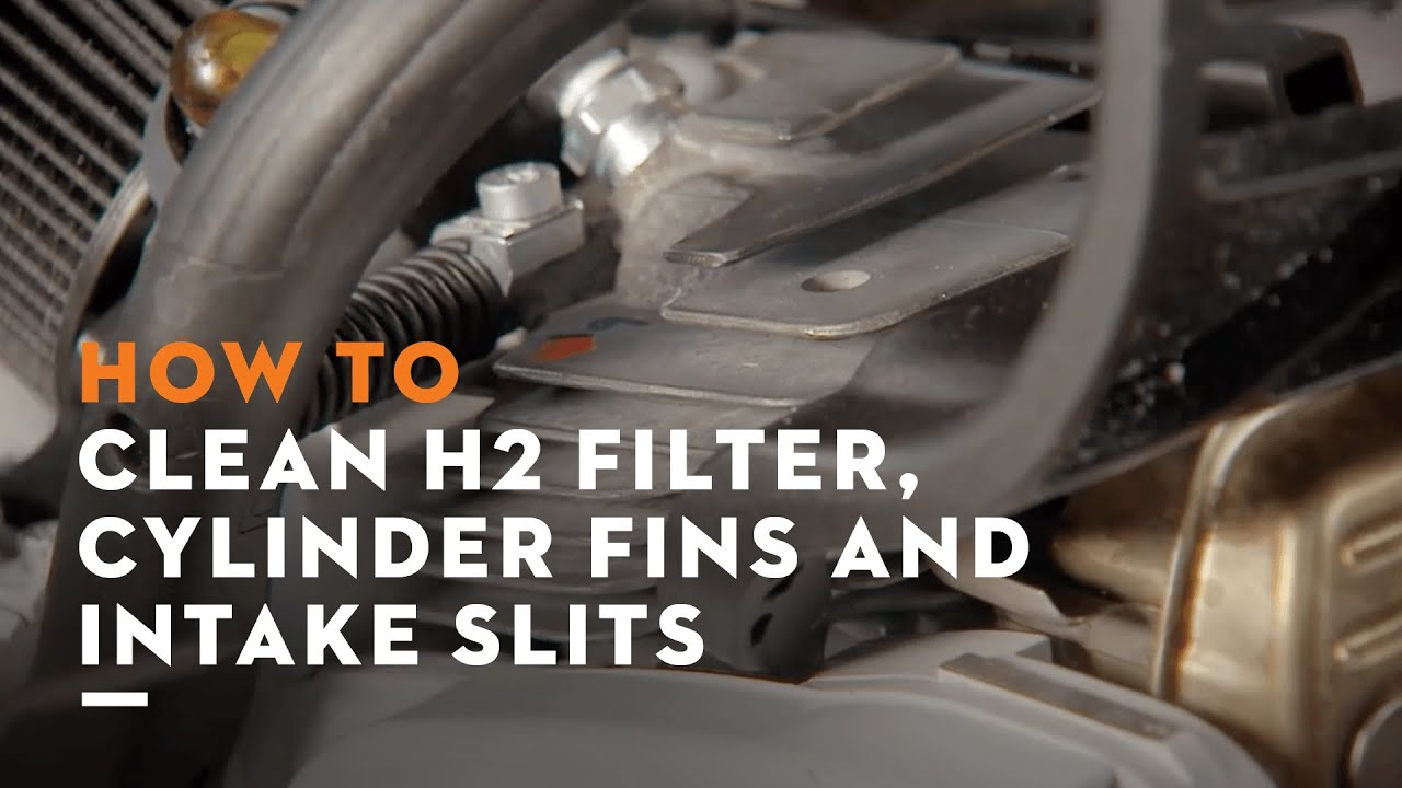 How to clean chainsaw air filter, intake slits & cylinder fins