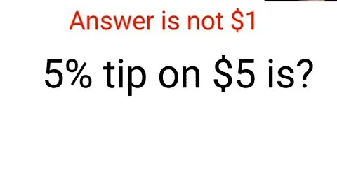 5% tip on $5 is? The answer is not $1. Ukraine Math Test #math #percentages #ukraine