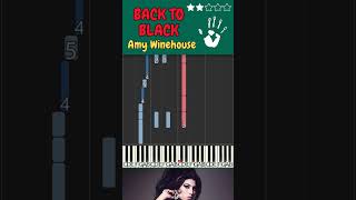 BACK TO BLACK - AMY WINEHOUSE  |  Piano Tutorial  | piano cover FAST PIANO TUTORIALS