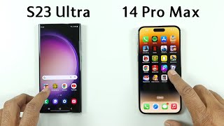 Samsung S23 Ultra vs iPhone 14 Pro Max Speed Test screenshot 3