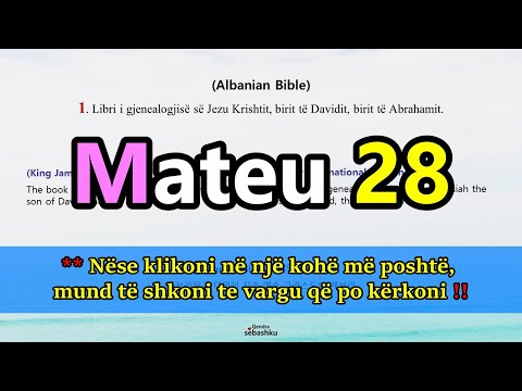 Video: Çfarë është Urdhri i Madh në Mateu 28?