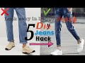 5 diy jeans hack | how to cuff your jeans | Jeans clothing hack you must know | # shorts | #hack2022