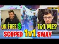 FaZe Sway Accepts Scoped 1v1 Challenge & Turns into CRAZIEST Wager they've ever had! (Fortnite)