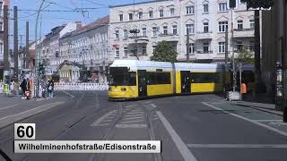 Straßenbahn Berlin 2023 Linie 60