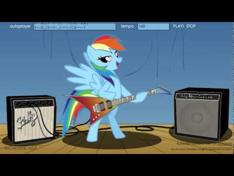 Rainbow Dash guitar (Rainbow Factory)