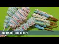 MERINGUE POPS RECIPE -  MERINGUE COOKIE - KIDS TREAT- PARTY FOOD