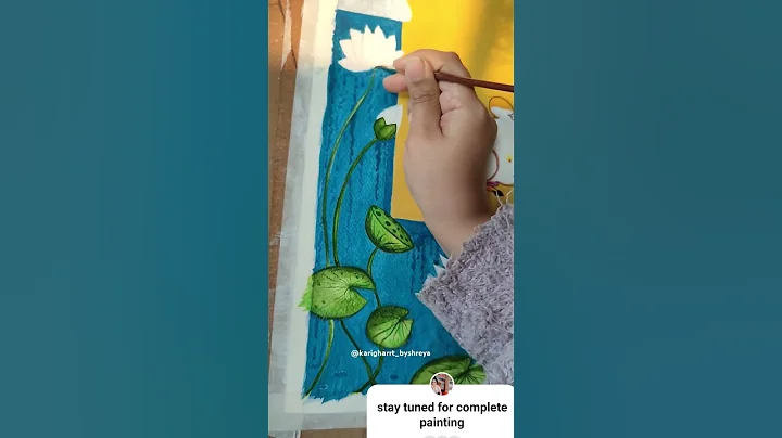 Pichwai Art in Progress | Traditional Indian Painting Begins #art #trending #shorts #viralshorts