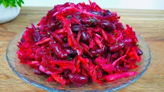 A new beet salad for every day. Eaten in a minute! I just take a can of beans, beets...