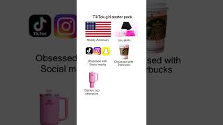 TikTok girl starter pack meme #Memes #memes TikTok girl starter pack meme #Memes #memes