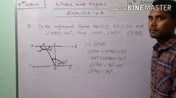 9th class, Lines and Angles, Exercise-4.3, Pb no:2,3,4.