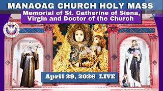 CATHOLIC MASS  OUR LADY OF MANAOAG CHURCH LIVE MASS TODAY April 29, 2026  a.m. Holy Mass