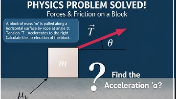Physics: Angled Force Problem - How to Calculate Acceleration with Friction (Tension at an Angle)