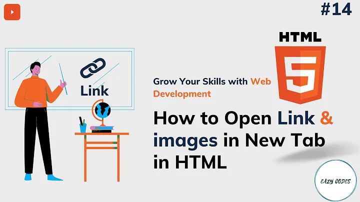 #14 how to open link in new tab in html - eazycodes || HTML Tutorial