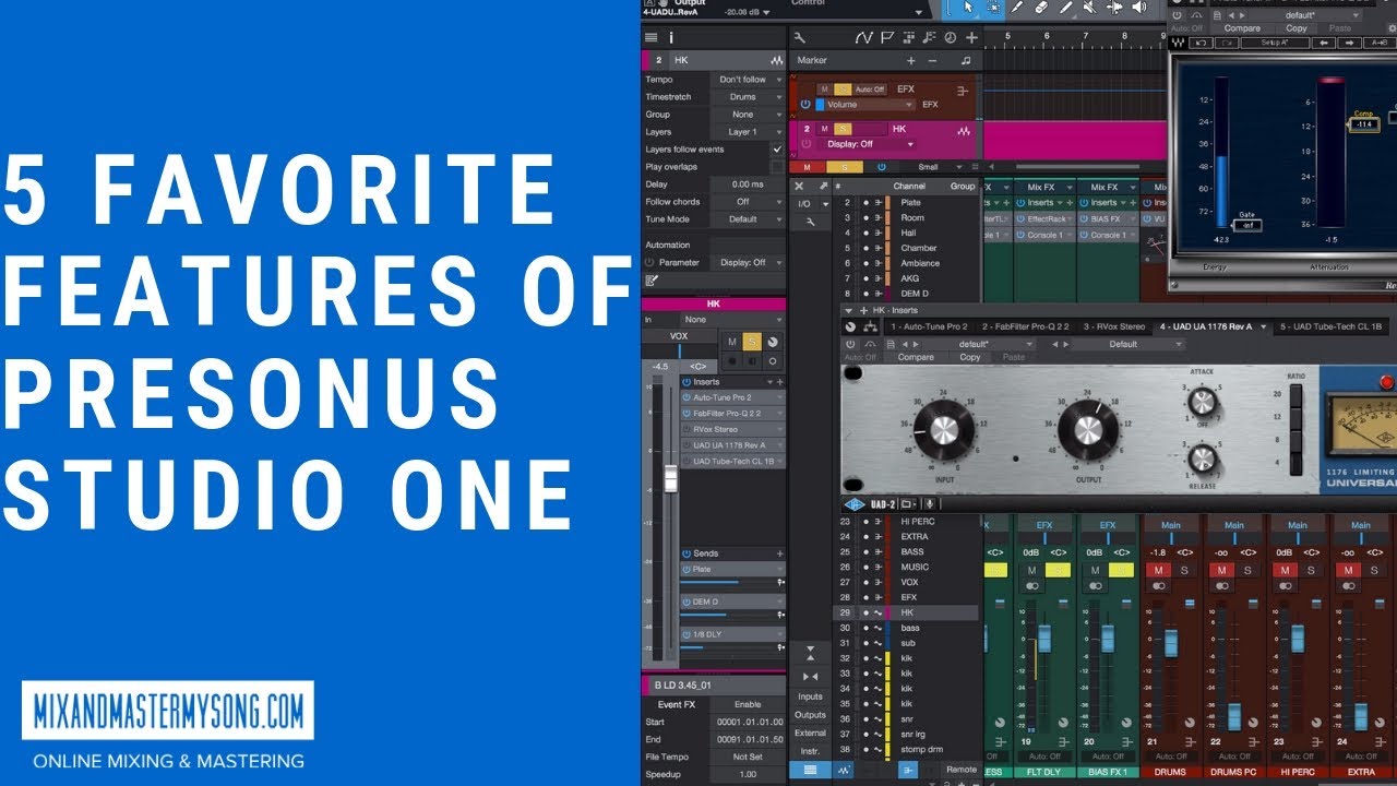 5 Favorite Features of PreSonus Studio One YouTube