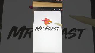 Giving the MrBeast logo an Autumn redesign logos logodesign redesign autumn procreate shorts