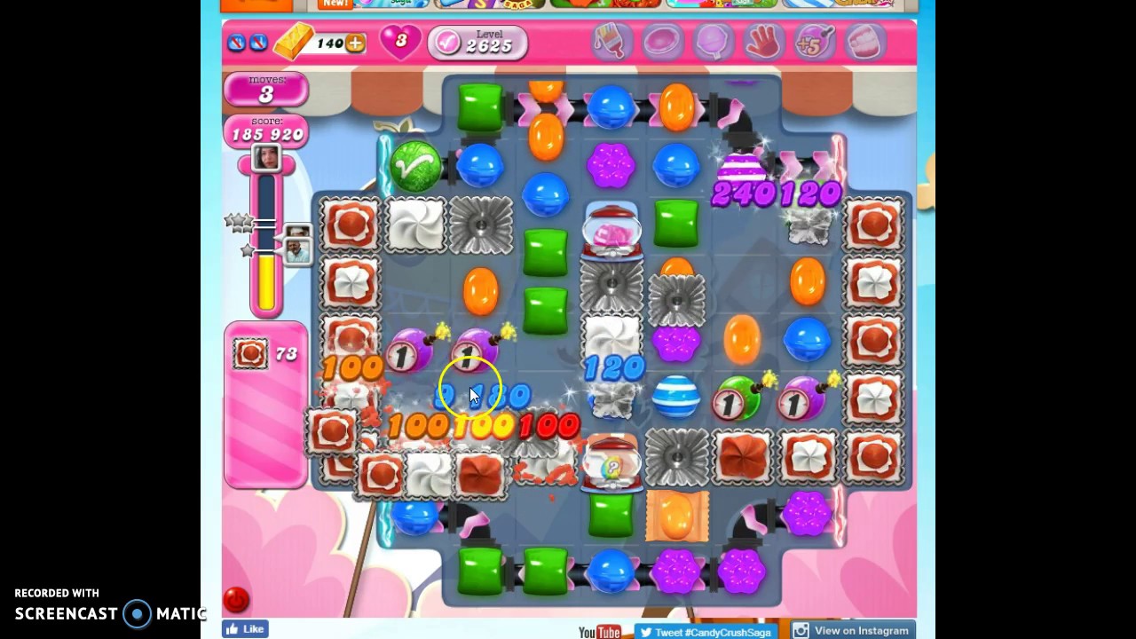 Candy Crush Level 2625 Help W Audio Tips Hints Tricks Youtube