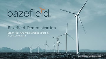 Video 3b: Bazefield Analysis Module Trend Plot & Data Export