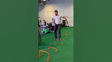 Double Leg Hop over Hurdles - high to low | Physical Therapy Plyometric Exercises