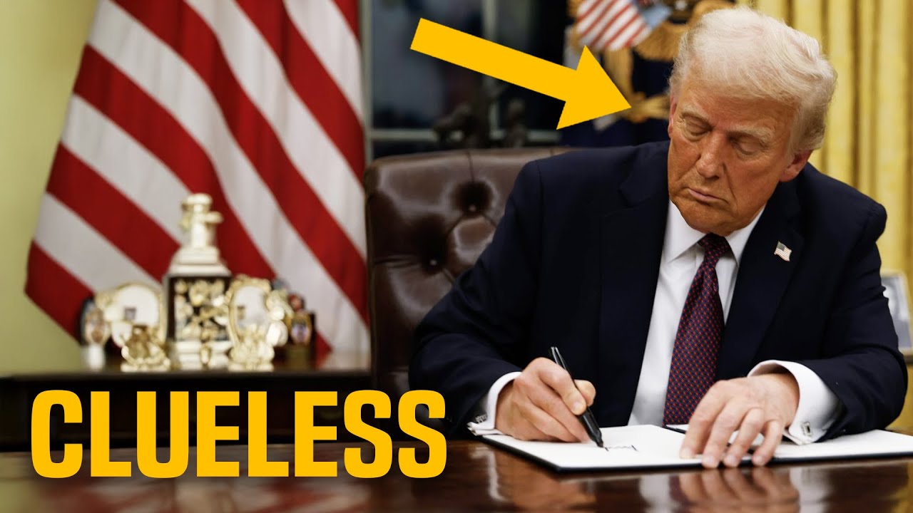 Trump's random signing confirms he has NO IDEA what's going on