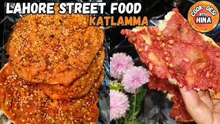 FAMOUS Lahori Katlama Recipe | Deep Fried Desi Pizza | Lahore Street Food | Pakistan Street Food