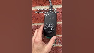 How to set a photocell timer for Christmas Lights #shorts #reels #fyp