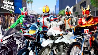 ဇွန်ဘီမြို့ကြီးထဲမှာ Kamen Rider တွေအဖြစ်အသက်ရှင်ခဲ့တယ် / Kamen Rider in GTA V