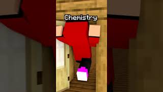 Can You Survive A Day In School ? JJ and Mikey Maizen Minecraft Animation #maizen #minecraft #shorts