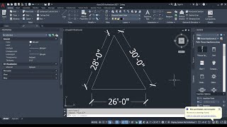 AutoCad | How to make irregular Triangle