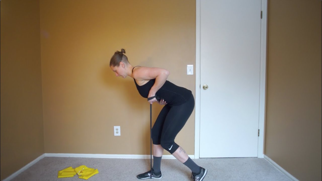 OneArm Row with Resistance Bands by NeeBooFit YouTube