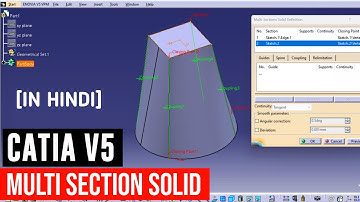 How to use Multi section solid in catia v5 | catia v5  multi section solid