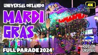 Universal Studios Florida Mardi Gras - Full Parade Opening Day 2024 in 4K