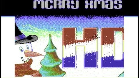 C64 One File Demo: Snowy Cabin by House Designs  ! 20 December 2025!