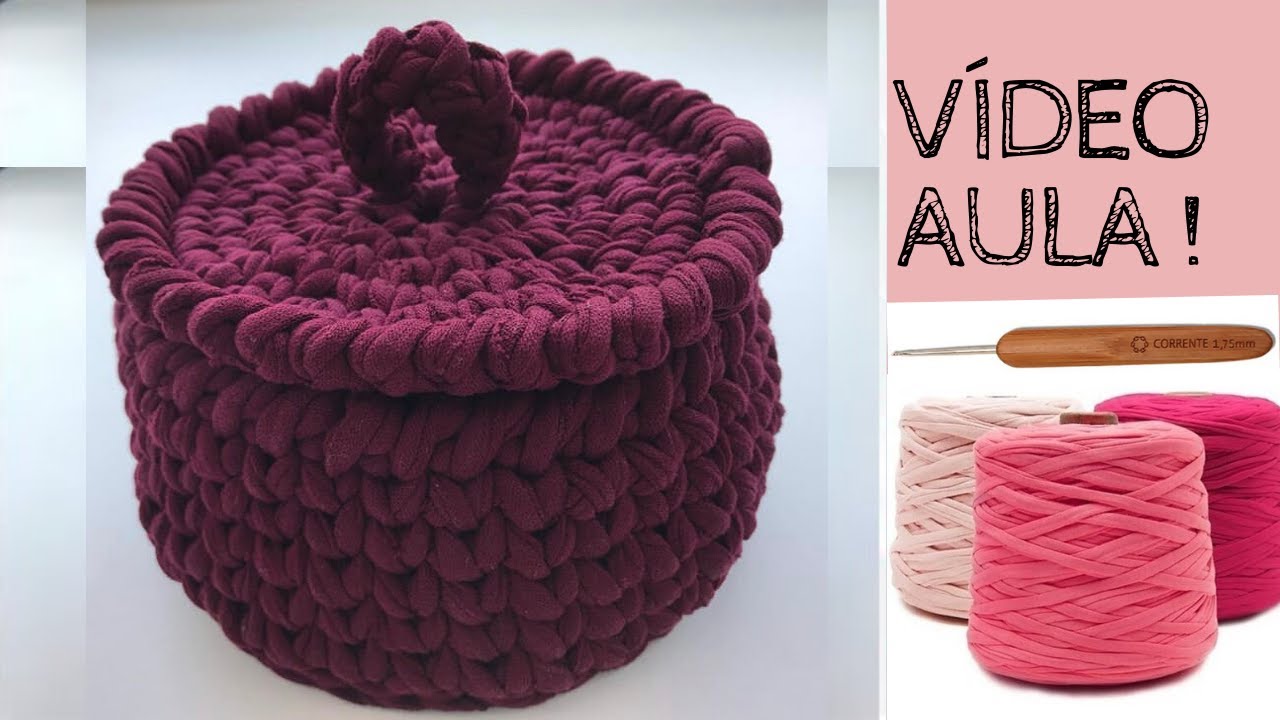 Cesto de fio de malha para iniciantes YouTube