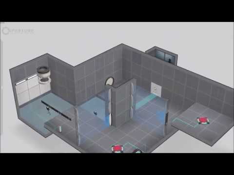 I design a simple Portal 2 puzzle in 1 hour