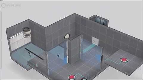 I design a simple Portal 2 puzzle in 1 hour