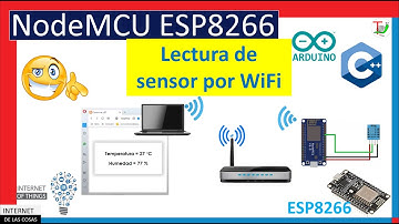 ✔️ Lectura de sensor de temperatura y humedad por WiFi con ESP8266- 👈😉 - Curso IoT con ESP8266 #15