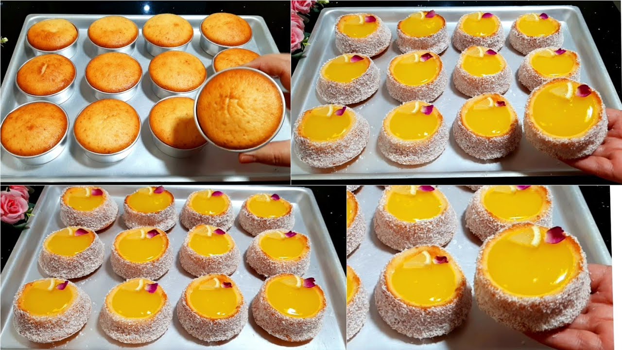 مستحيل تجربيهم ومتعوديهمش👌حضريهم في آخر لحظة خفاف وهشاش جربيهم بعينيك مغمضين/ميني كيك بالليمون 🍋