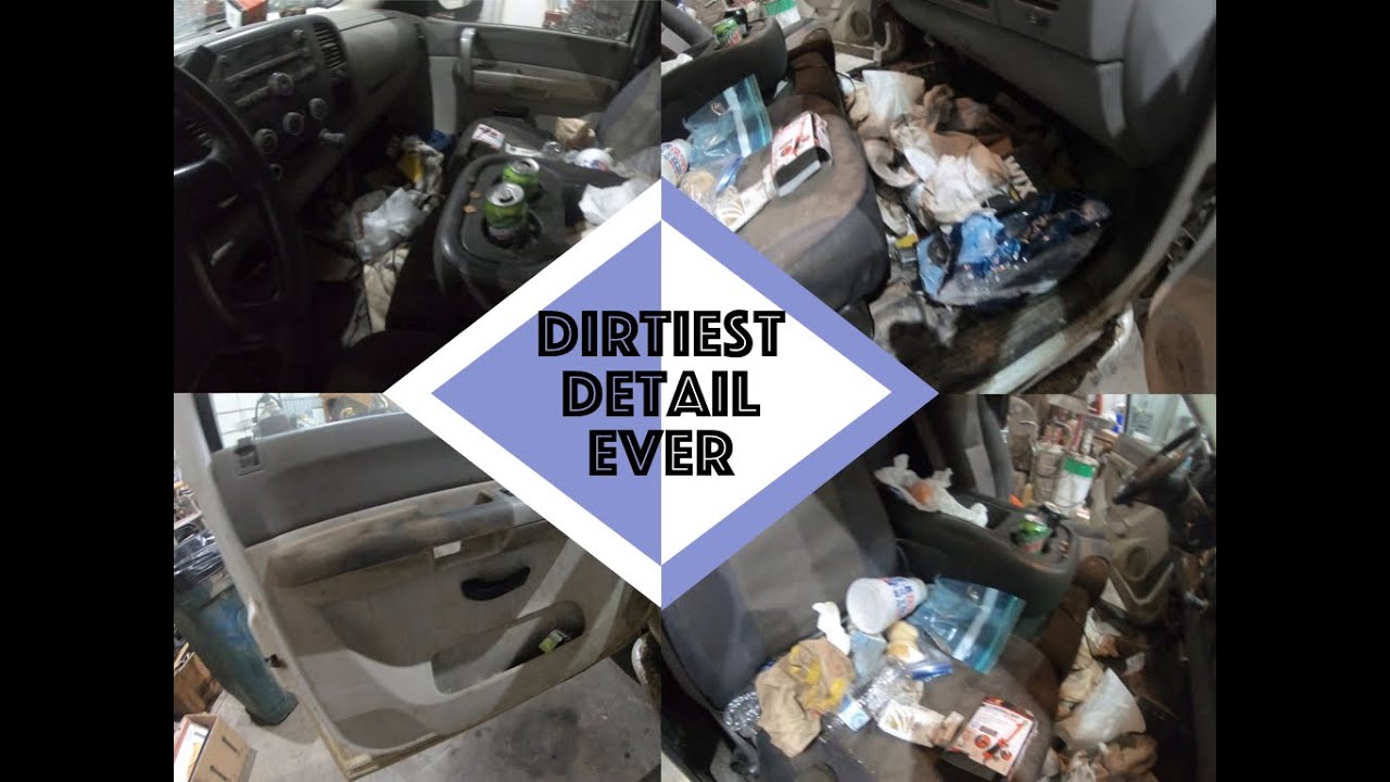 Detailing Dirtiest Car Interior Ever Ep 9 White Chevy