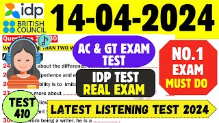 IELTS Listening Practice Test 2024 with Answers | 14.04.2024 | Test No - 410