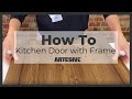 Application of vinyl film on kitchen door with frame  artesive films