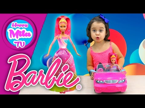 Barbie Glam Convertible Dreamtopia Rainbow Cove Light Show Princess | HappyMilaTV #224