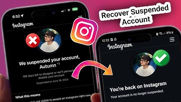 We Suspended Your Account Instagram 180 days Problem | Instagram Account Suspended Problem Solution