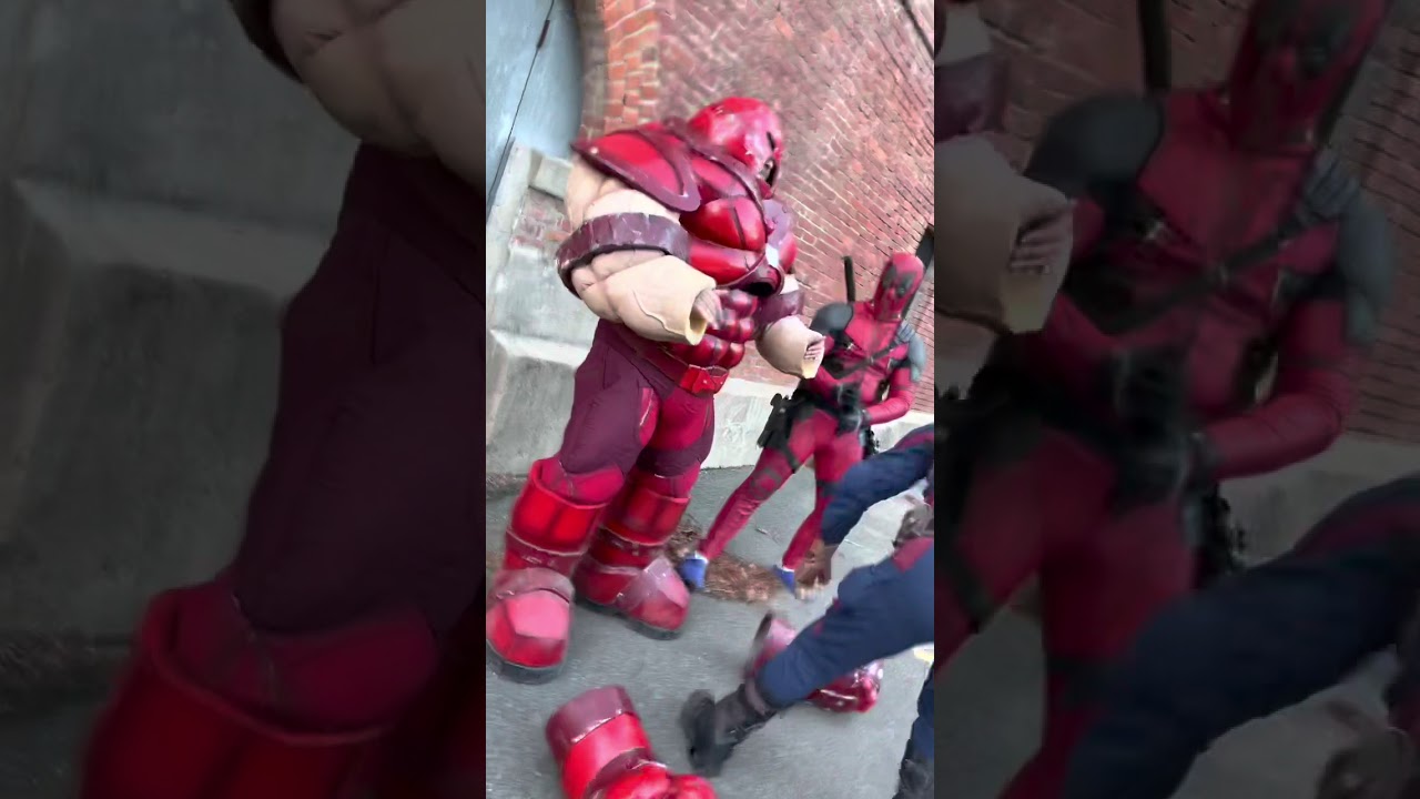 Deadpool vs Juggermaut BTS