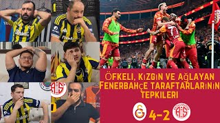 Öfkeli ve ağlayan Fenerbahçe taraftarlarının tepkileri | Galatasaray 4-2 Antalyaspor |Süper Lig R33 