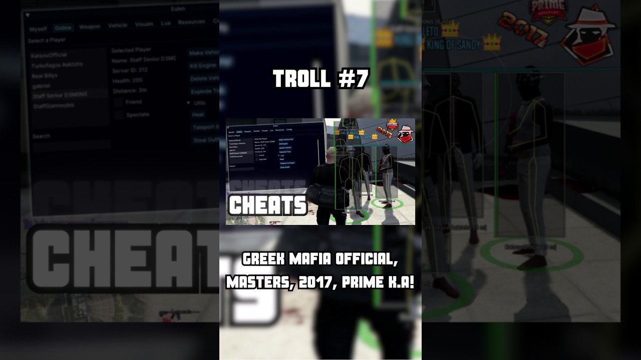 Troll Σε Πολλά Staff! (#shorts #gta #troll #fivem #cheats #gtarp)