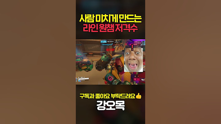 라인하르트 원챔 저격수의 인성질 때문에 역대급 비명 질렀습니다