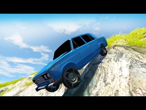 УПАЛ С ОБРЫВА - СМЕРТЕЛЬНЫЙ ЧЕЛЛЕНДЖ в BEAMNG DRIVE